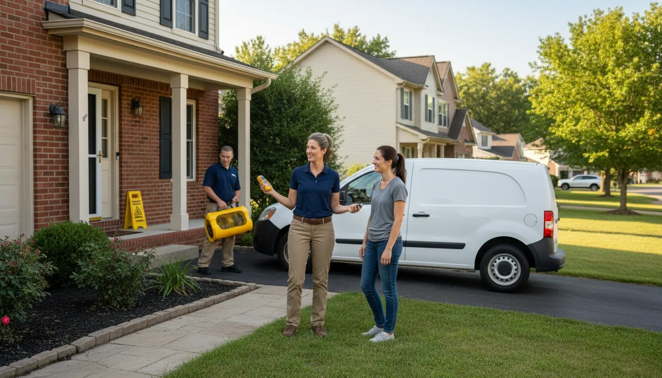 Residential water damage restoration in Elliston, MT